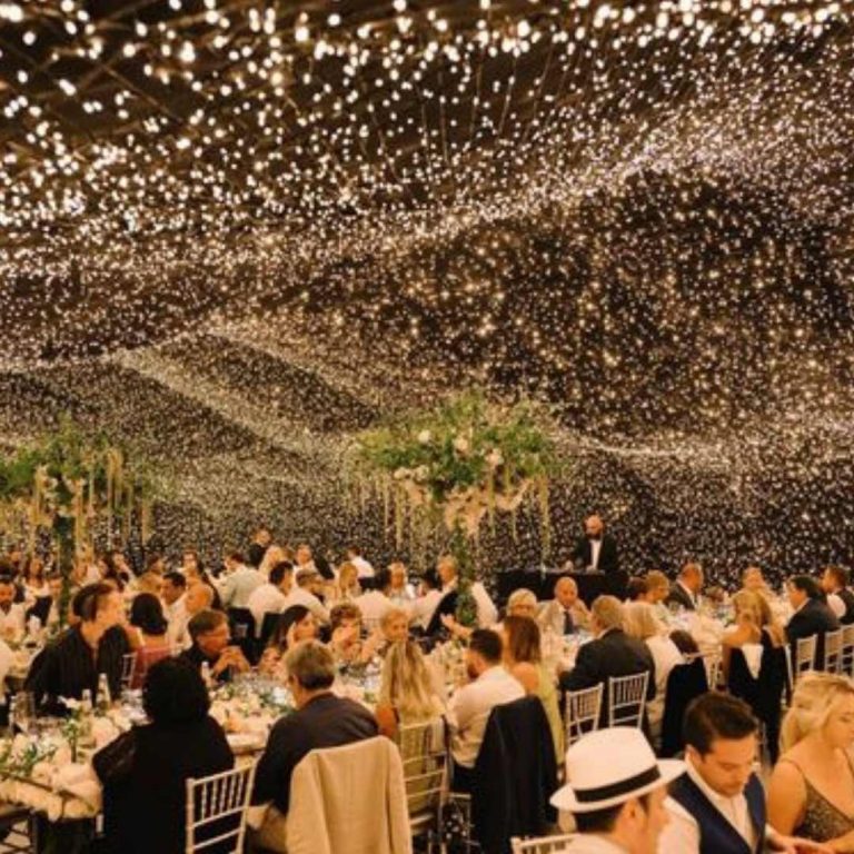 Fairy Light Marquee at Wedding