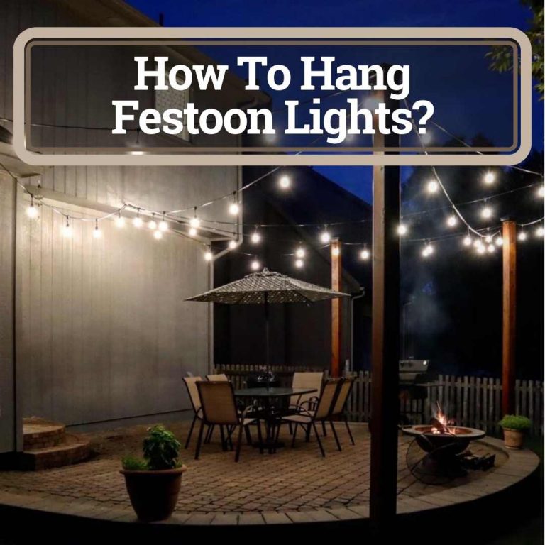 How to hang festoon lights