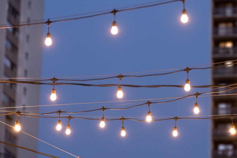 Hire festoon lights for your commercial party